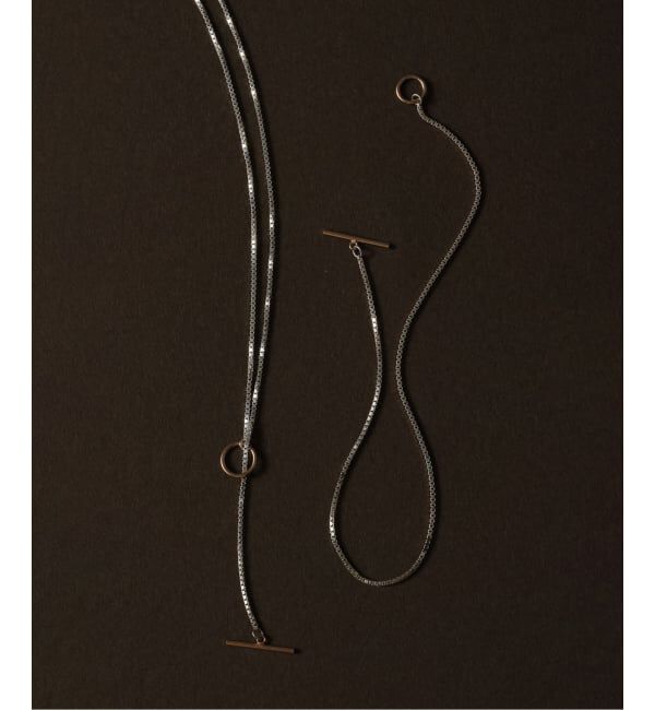 Spick and Span「【SAMH by LILAS】デタッチャブルTバーネックレス K10*SV」|ネックレス|