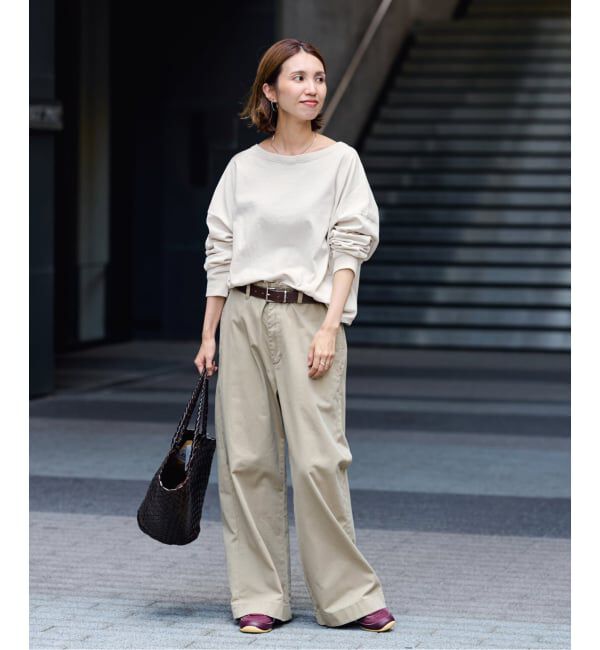 FRAMeWORK「ウェットオゾン加工L/Tee」|Tシャツ・カットソー|