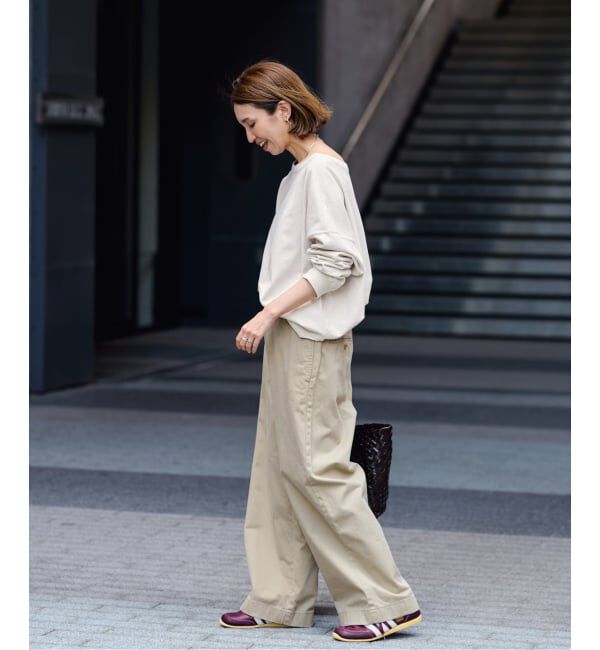 FRAMeWORK「ウェットオゾン加工L/Tee」|Tシャツ・カットソー|