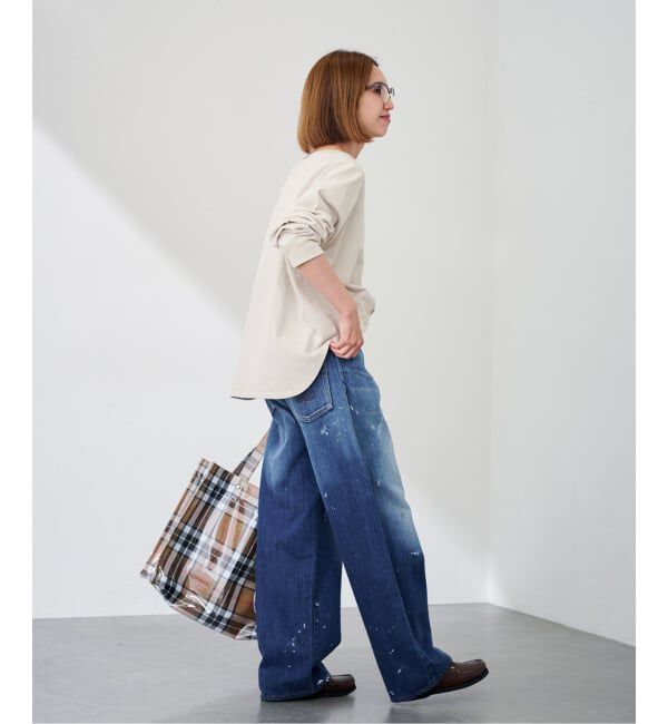 FRAMeWORK「ウェットオゾン加工L/Tee」|Tシャツ・カットソー|