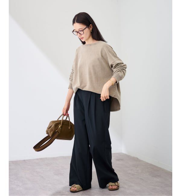 FRAMeWORK「ウェットオゾン加工L/Tee」|Tシャツ・カットソー|