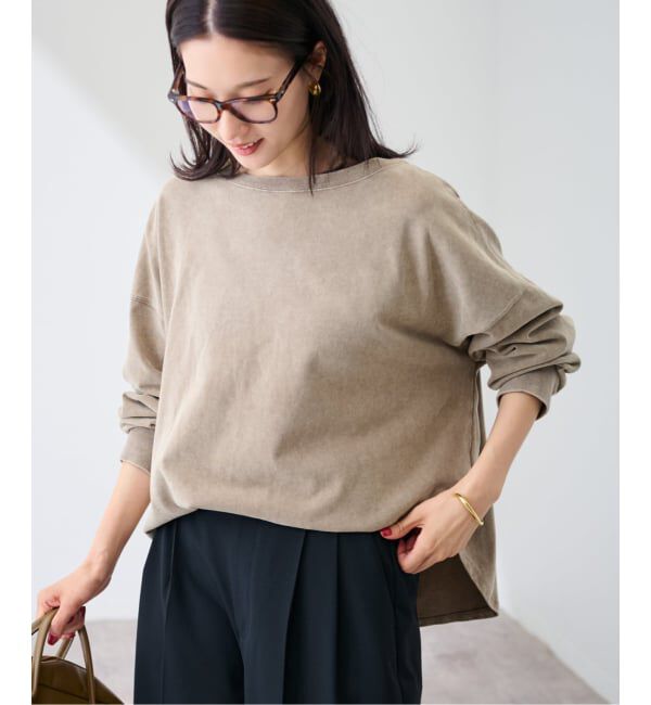 FRAMeWORK「ウェットオゾン加工L/Tee」|Tシャツ・カットソー|