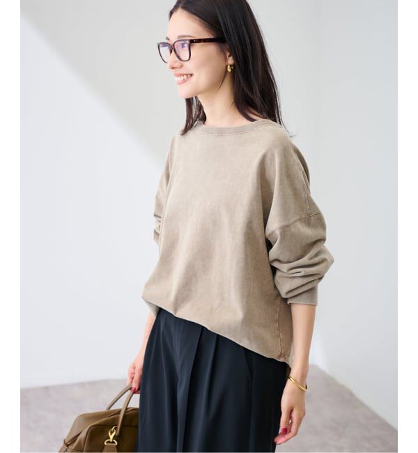 FRAMeWORK「ウェットオゾン加工L/Tee」|Tシャツ・カットソー|