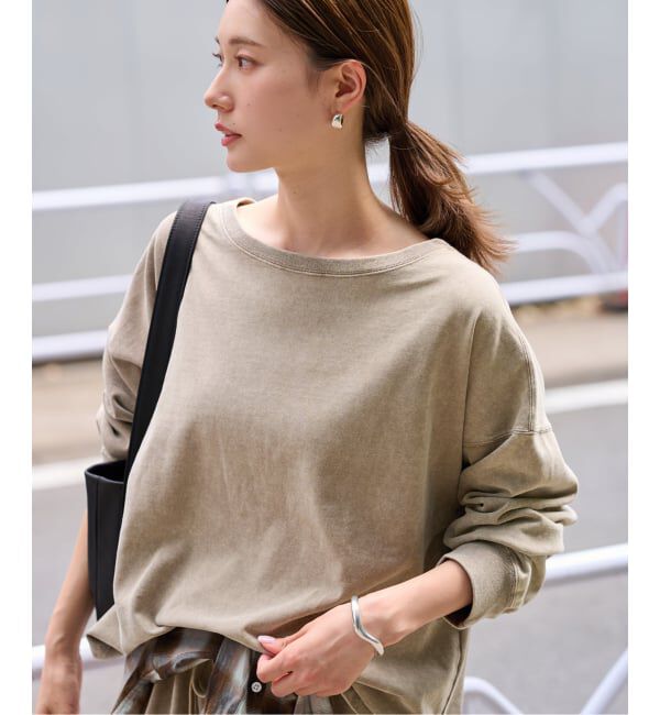 FRAMeWORK「ウェットオゾン加工L/Tee」|Tシャツ・カットソー|