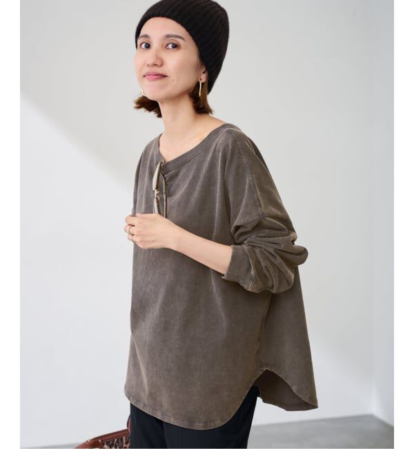 FRAMeWORK「ウェットオゾン加工L/Tee」|Tシャツ・カットソー|