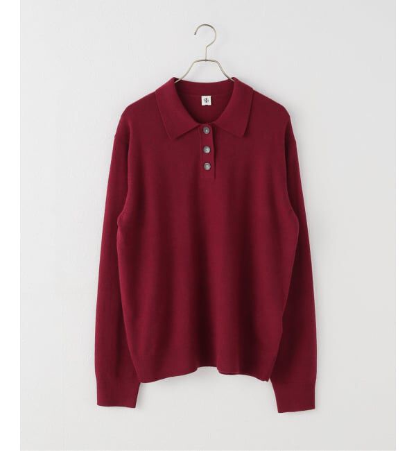 NOBLE「THE GARMENT/ザ ガーメント 襟付きニット」|ニット・セーター|ボルドー