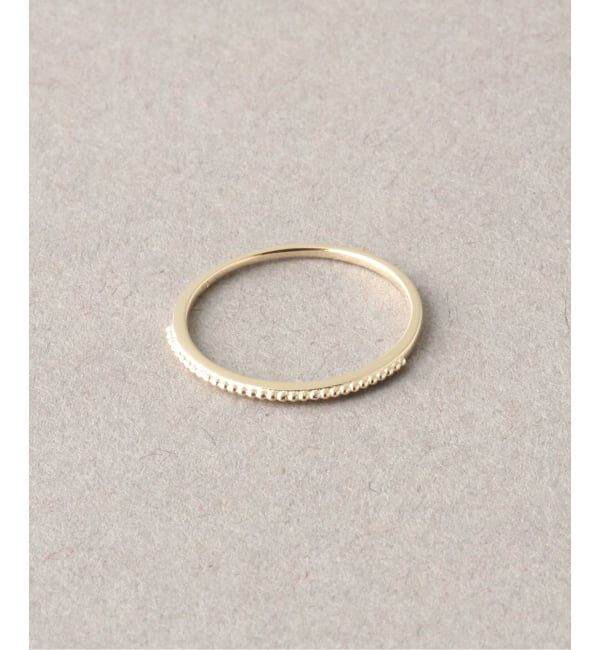 Lilas by Spick&Span「シンプルピンキーリングミル打ちK10」|リング|