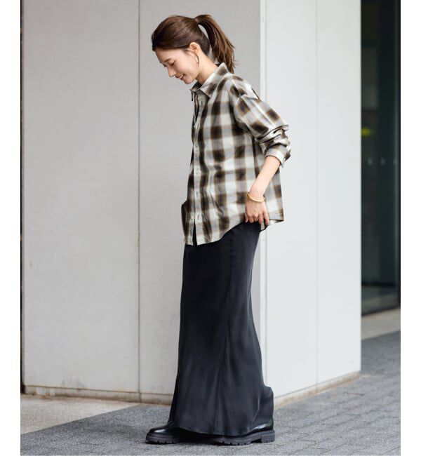 FRAMeWORK「コットンキュプラチェックシャツ」|シャツ・ブラウス|