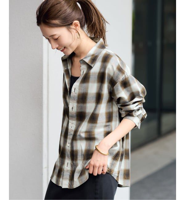 FRAMeWORK「コットンキュプラチェックシャツ」|シャツ・ブラウス|