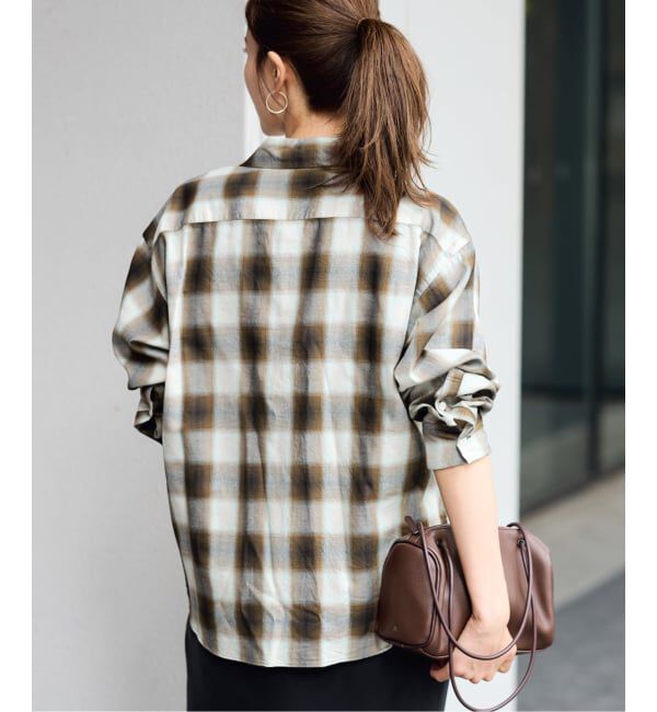 FRAMeWORK「コットンキュプラチェックシャツ」|シャツ・ブラウス|