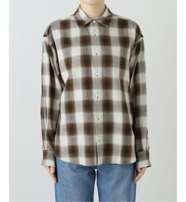 FRAMeWORK「コットンキュプラチェックシャツ」|シャツ・ブラウス|