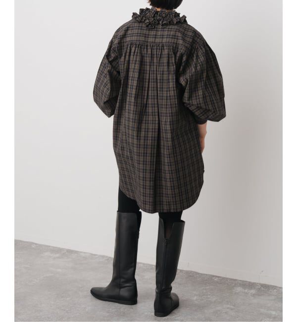 Spick and Span「《WEB限定追加》crinkle crinkle crinkle 別注 frill coller shirts*」|シャツ・ブラウス|