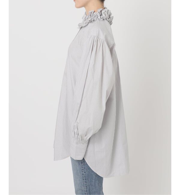Spick and Span「《WEB限定追加》crinkle crinkle crinkle 別注 frill coller shirts*」|シャツ・ブラウス|
