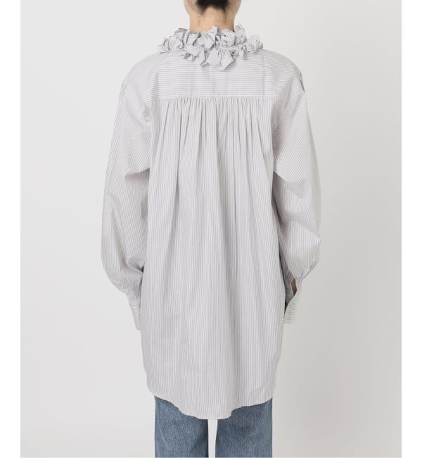 Spick and Span「《WEB限定追加》crinkle crinkle crinkle 別注 frill coller shirts*」|シャツ・ブラウス|