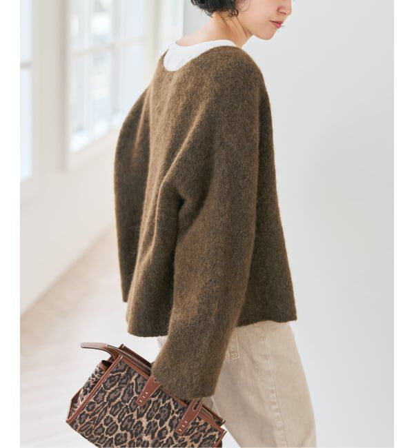 Spick and Span「.blacktogrey / ブラックトゥーグレー V-neck Knitted Cardigan」|カーディガン|