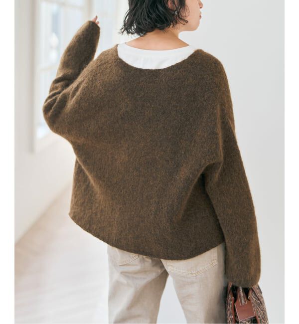 Spick and Span「.blacktogrey / ブラックトゥーグレー V-neck Knitted Cardigan」|カーディガン|