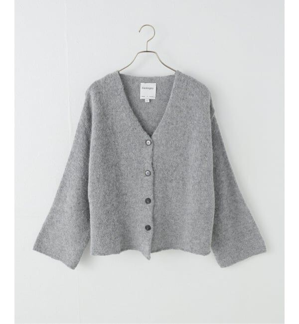 Spick and Span「.blacktogrey / ブラックトゥーグレー V-neck Knitted Cardigan」|カーディガン|