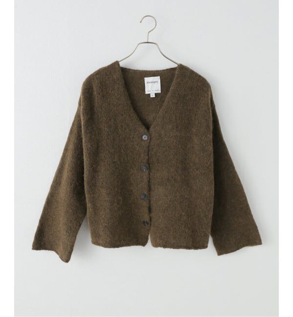 Spick and Span「.blacktogrey / ブラックトゥーグレー V-neck Knitted Cardigan」|カーディガン|