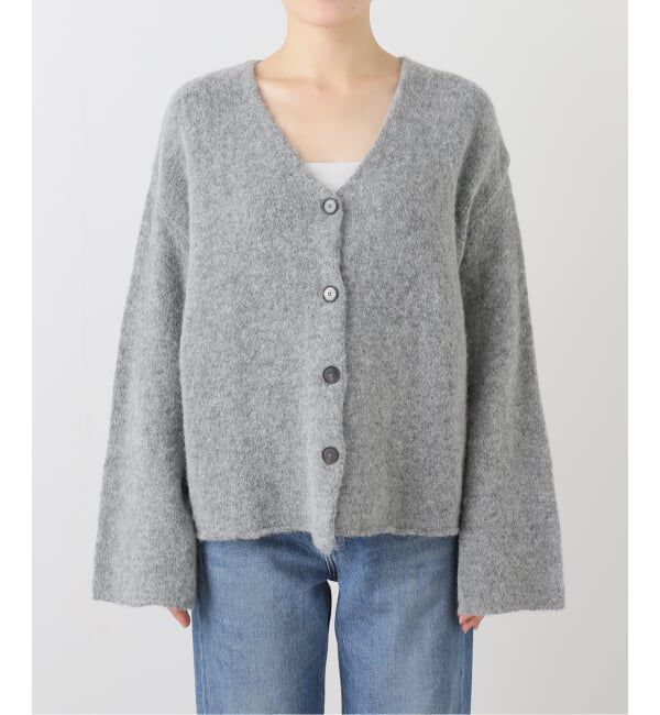 Spick and Span「.blacktogrey / ブラックトゥーグレー V-neck Knitted Cardigan」|カーディガン|