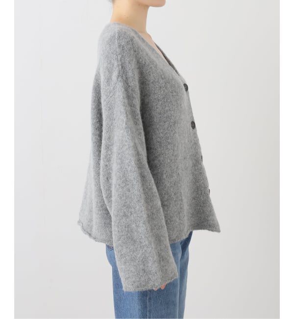 Spick and Span「.blacktogrey / ブラックトゥーグレー V-neck Knitted Cardigan」|カーディガン|