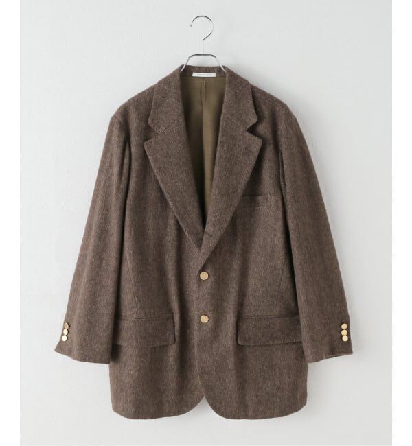 NOBLE「《NOBLE別注》COUTURE D&rsquo;ADAM/クチュールドアダム ツィードシングルジャケット」|テーラードジャケット|ブラウン