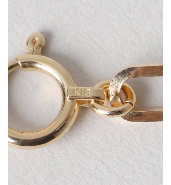 Lilas by Spick&Span「角シャインクリップチェーン50cmネックレスK18」|ネックレス|