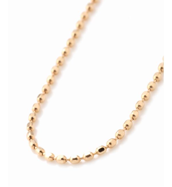 Lilas by Spick&Span「ボールチェーンネックレス K10」|ネックレス|