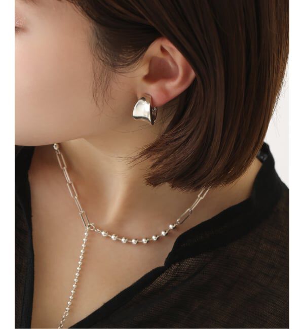 Spick and Span「【SAMH by LILAS】ワイド平甲丸ピアス SV（両耳）」|ピアス|