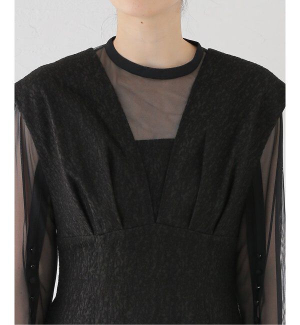  「Vラインジャガードドレス」|ドレス|