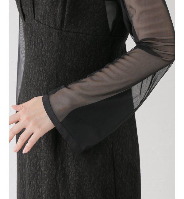  「Vラインジャガードドレス」|ドレス|