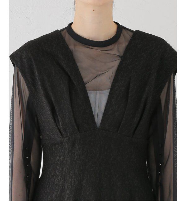  「Vラインジャガードドレス」|ドレス|