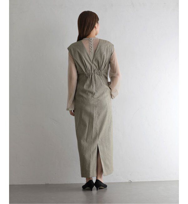  「Vラインジャガードドレス」|ドレス|