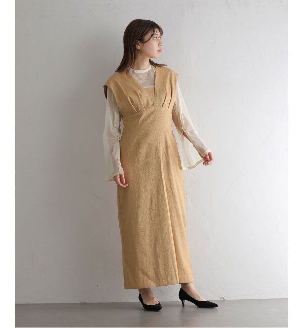  「Vラインジャガードドレス」|ドレス|