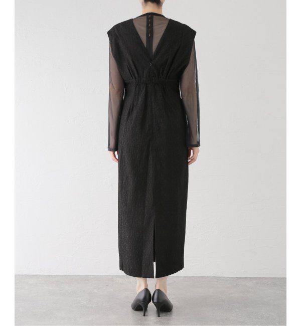  「Vラインジャガードドレス」|ドレス|