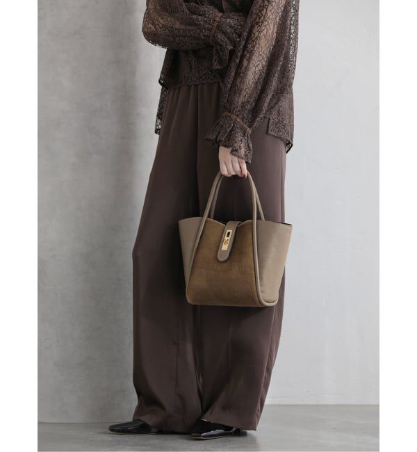  「M Rose/エンメローズ レザーコンビバッグ」|ショルダー・メッセンジャー|