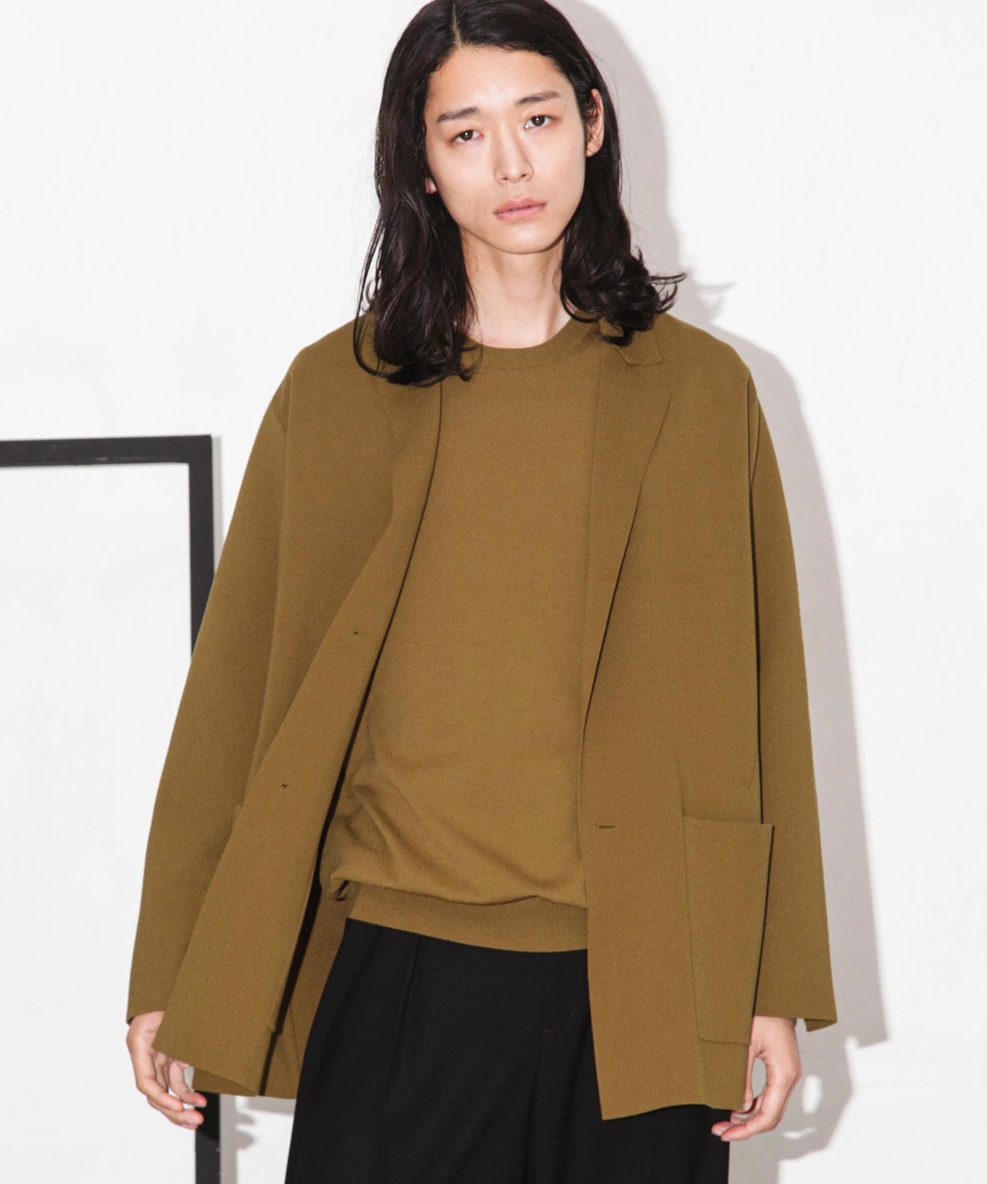 nano･universe「｢ESSENTIAL LINE｣ミラノリブジャケット」|テーラードジャケット|キャメル4