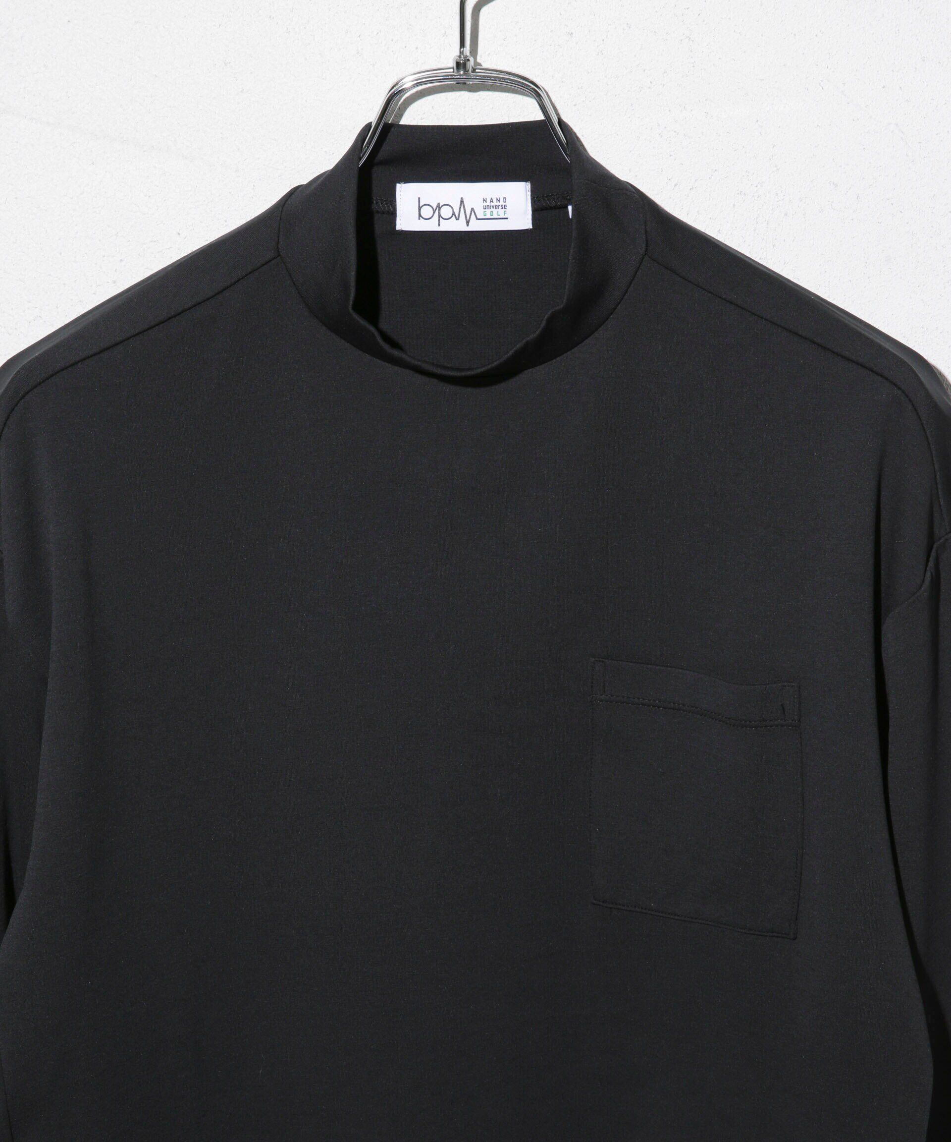 nano･universe「beats per minute/ポケット付き長袖モックネック」|Tシャツ・カットソー|