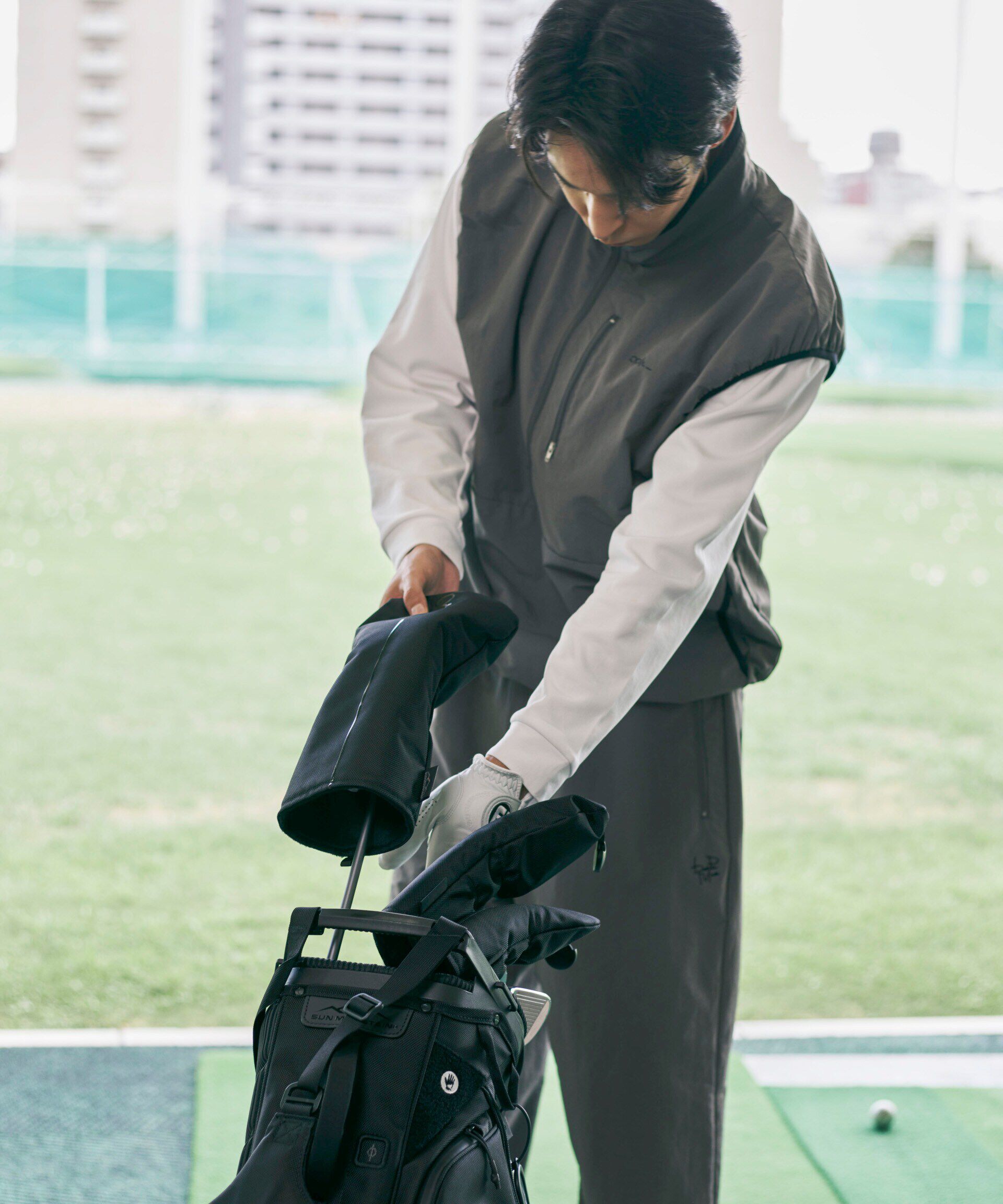 nano･universe「beats per minute/ポケット付き長袖モックネック」|Tシャツ・カットソー|