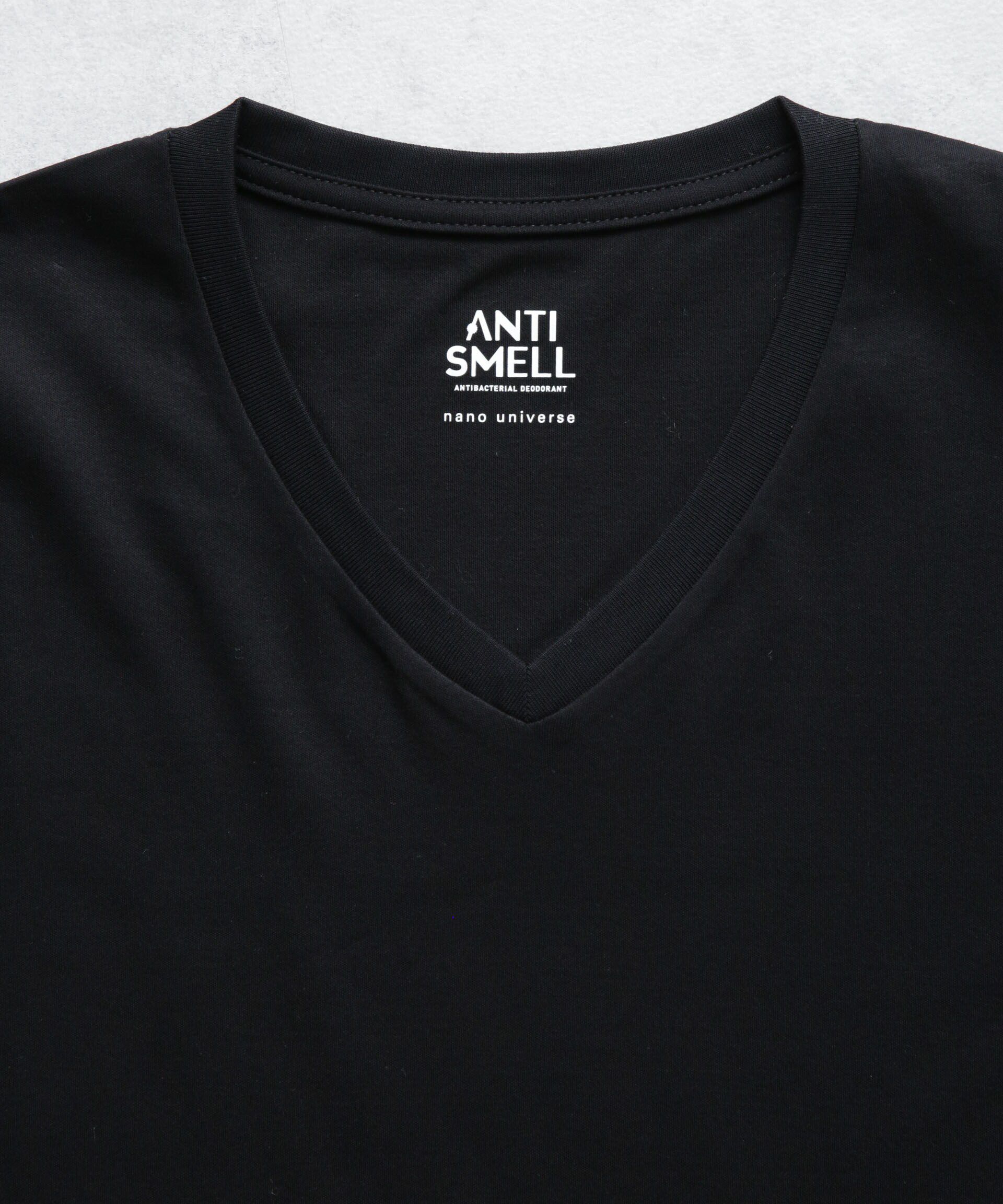 nano･universe「アンチスメル VネックTシャツ 半袖」|Tシャツ・カットソー|
