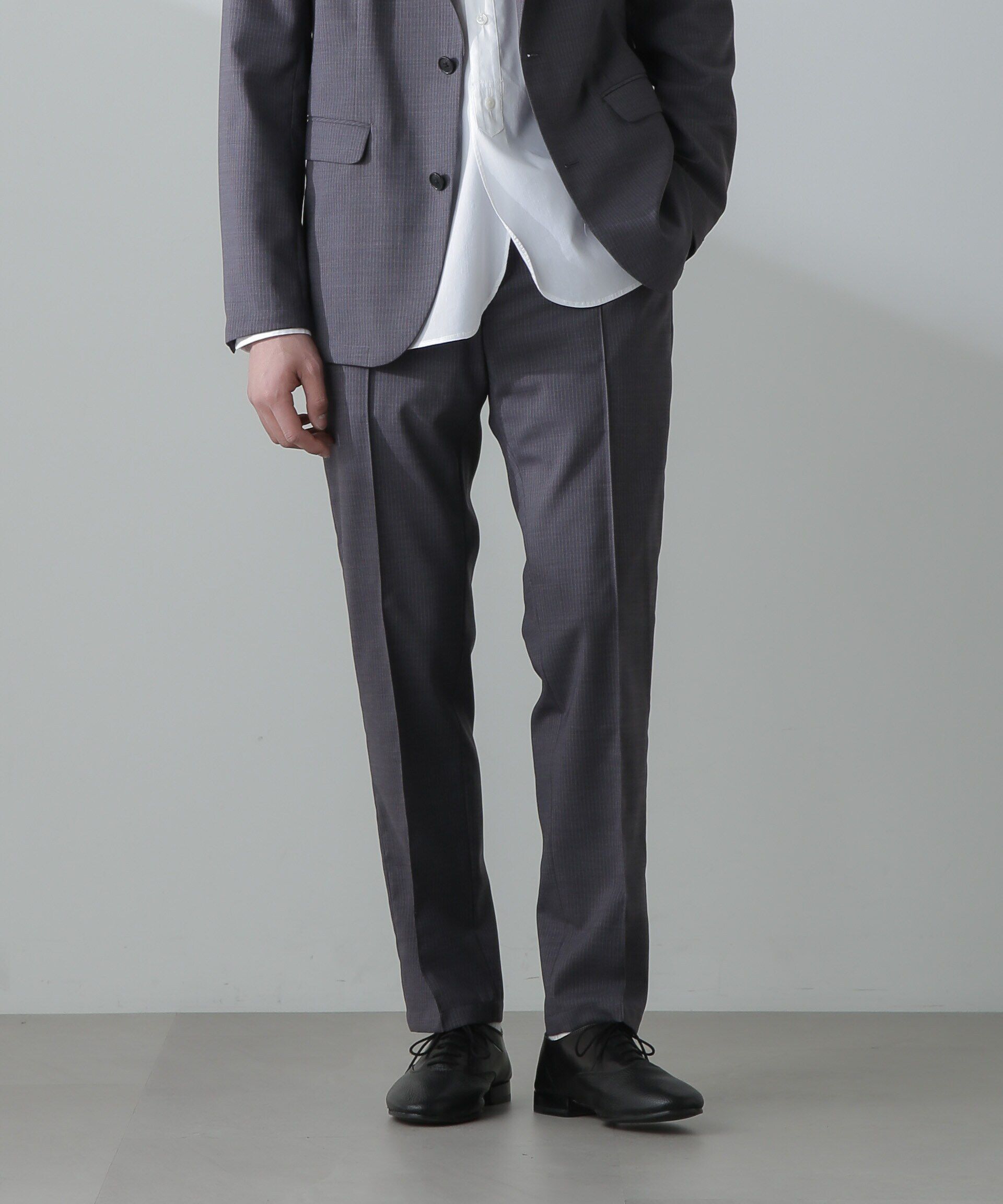 nano･universe「「N TROUSERS」サマーウールTWストライプパンツ(セットアップ可)」|スーツ|