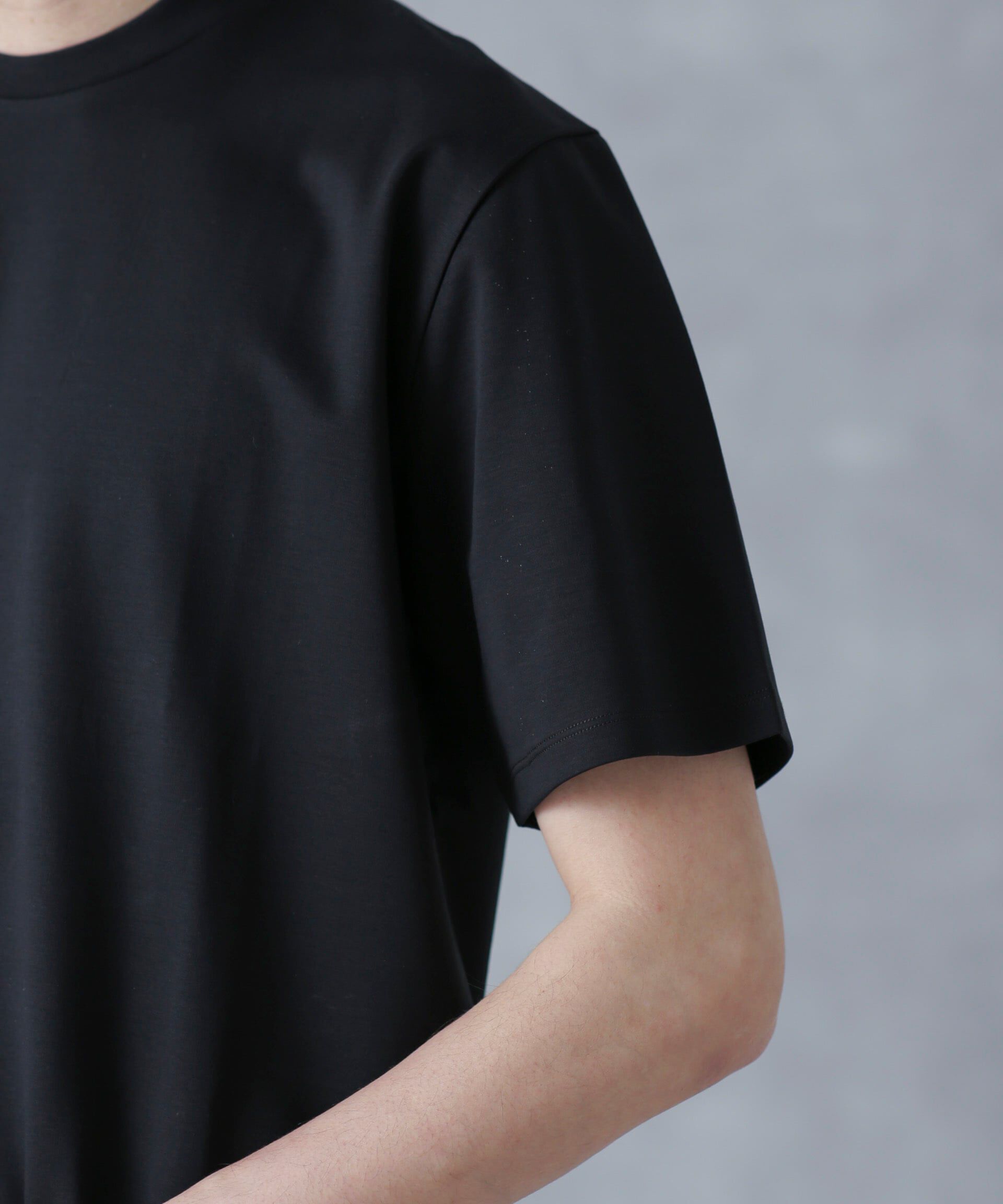 nano･universe「ジャケT(R)プレミアム クルーネック 半袖」|Tシャツ・カットソー|