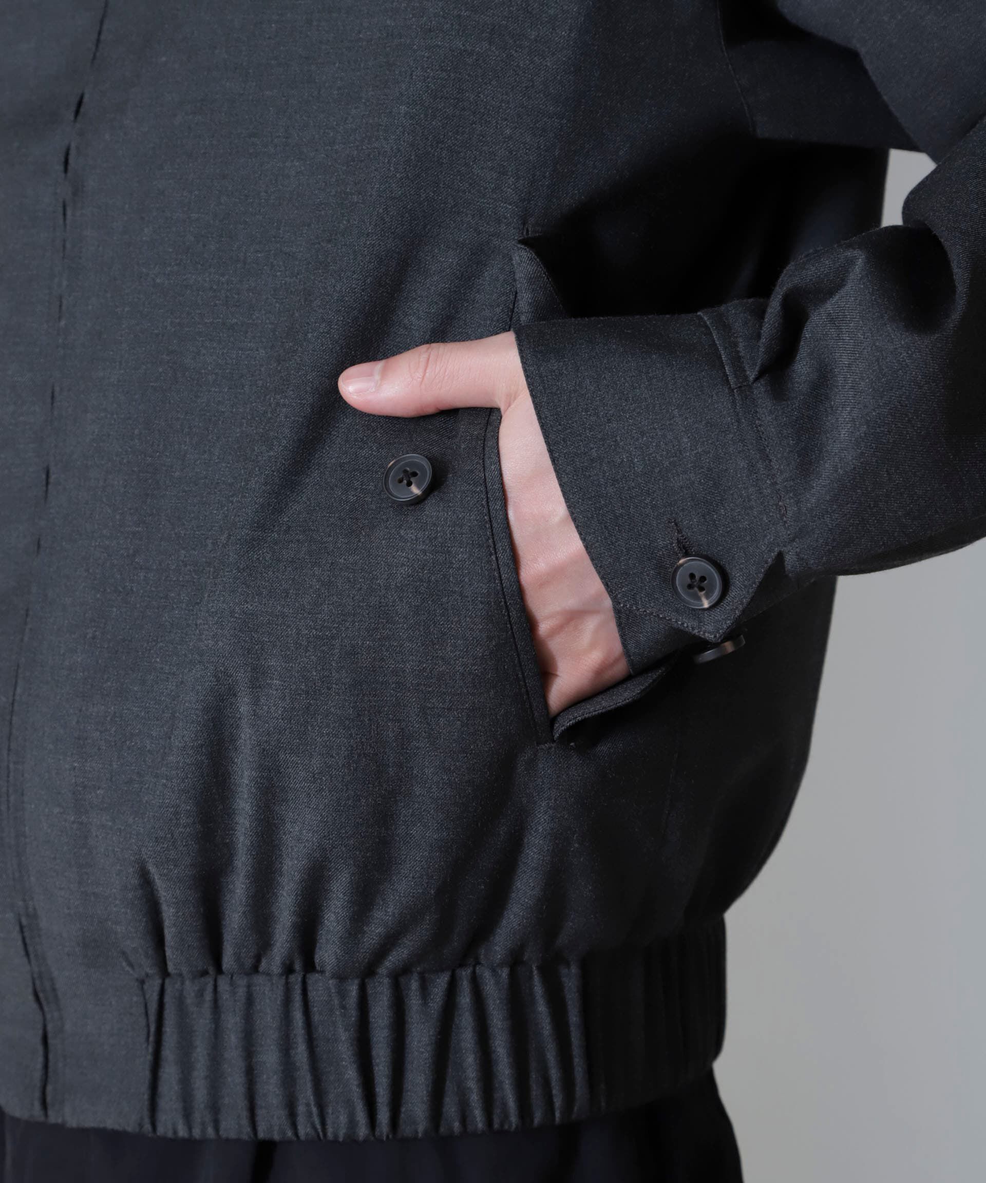 nano･universe「CARREMAN スタンドブルゾン」|ブルゾン・スタジャン|