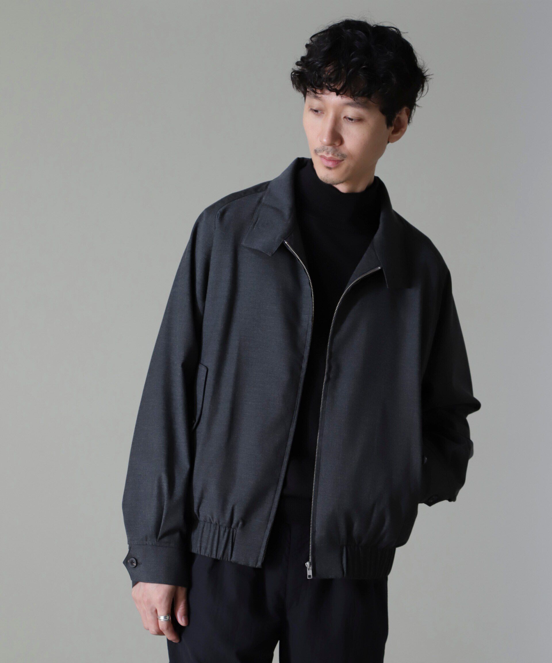 nano･universe「CARREMAN スタンドブルゾン」|ブルゾン・スタジャン|