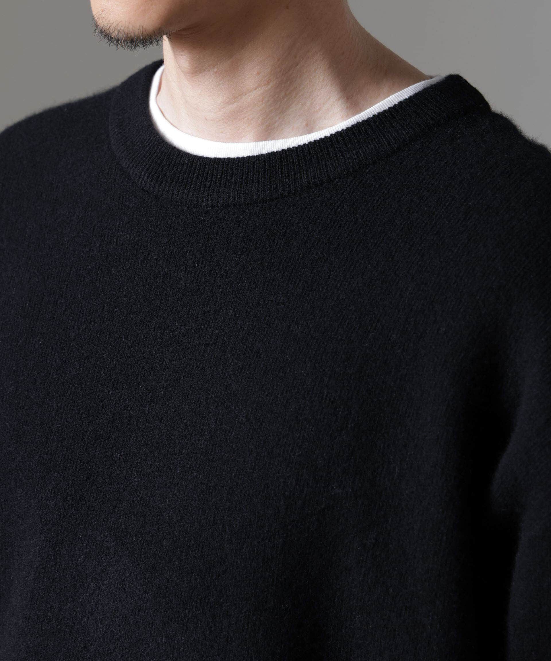 nano･universe「AQUA ウールカシミヤクルーネックプルオーバー」|ニット・セーター|