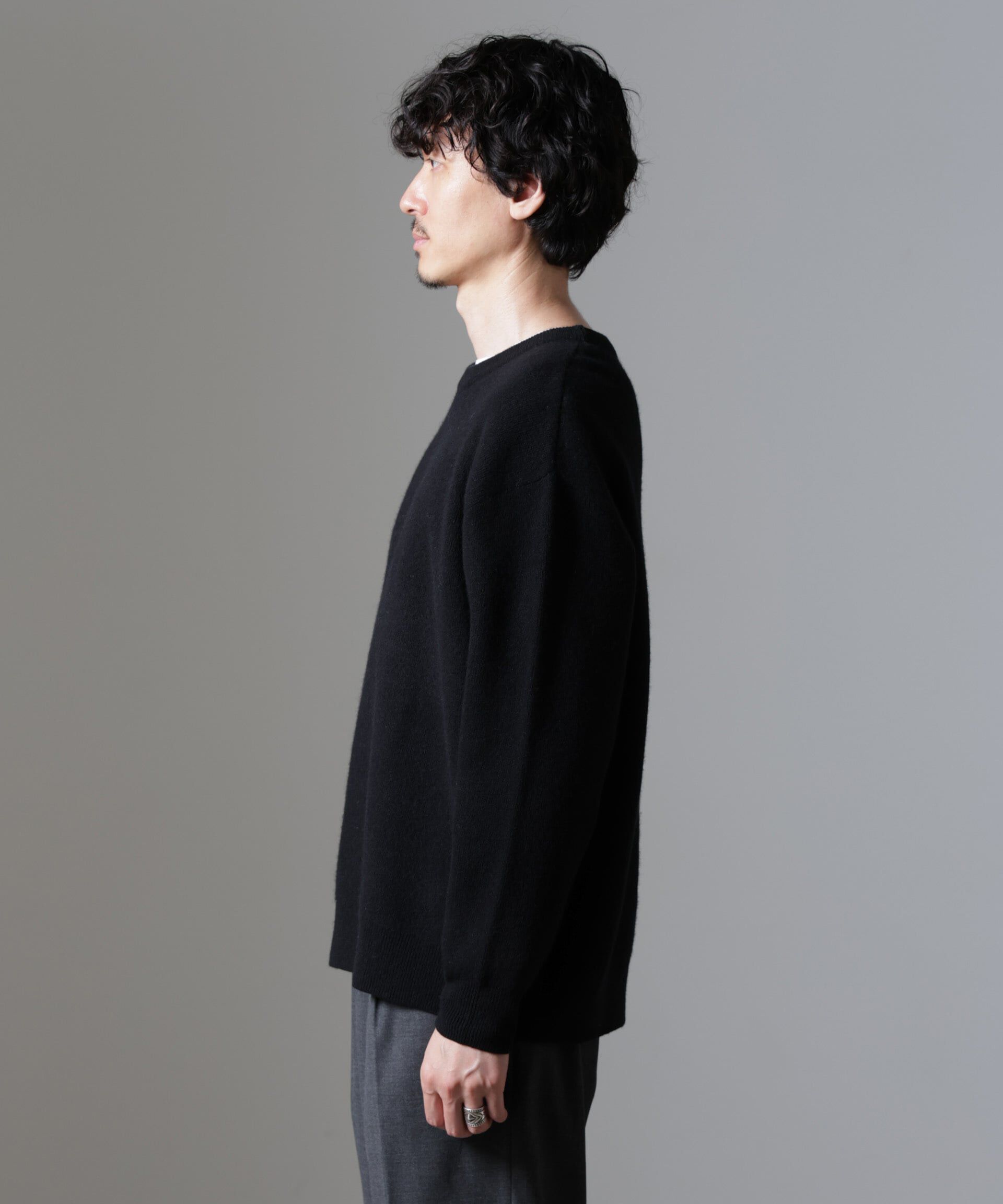 nano･universe「AQUA ウールカシミヤクルーネックプルオーバー」|ニット・セーター|