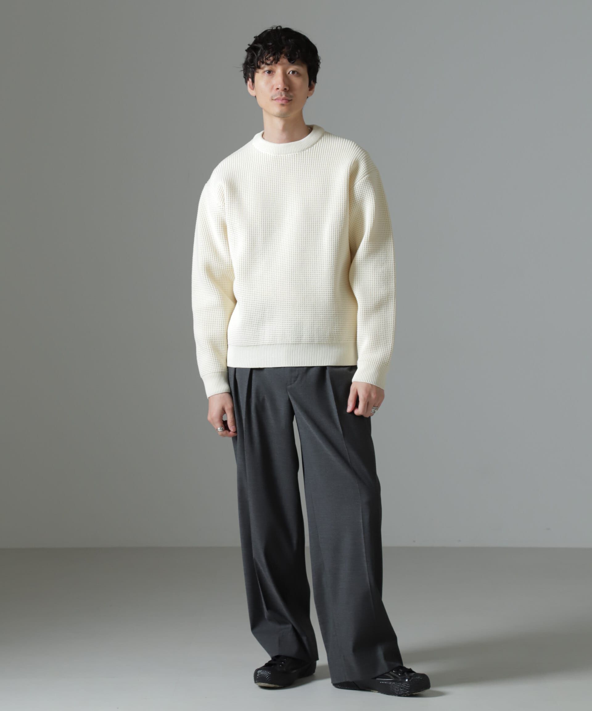 nano･universe「スポンディッシュ クルーネック」|ニット・セーター|