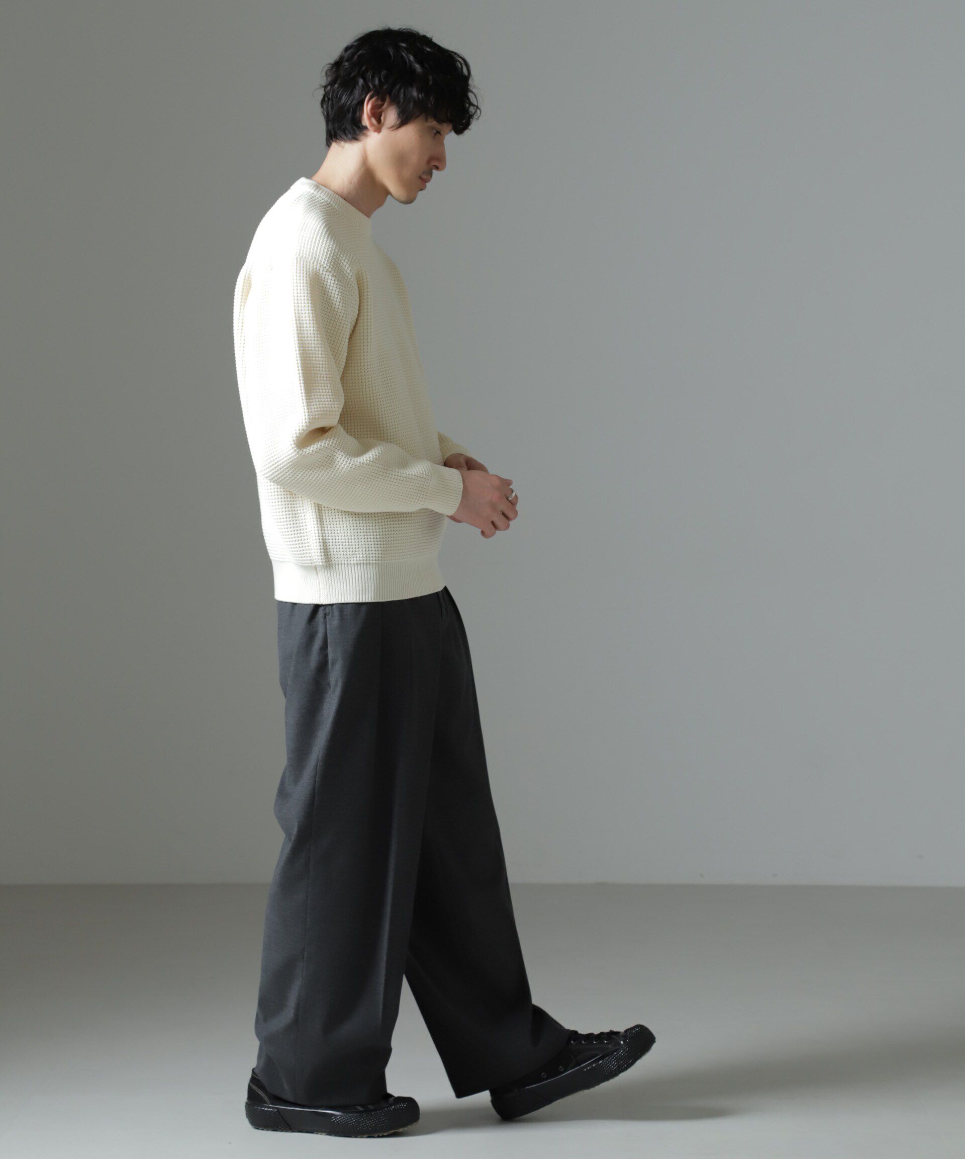 nano･universe「スポンディッシュ クルーネック」|ニット・セーター|