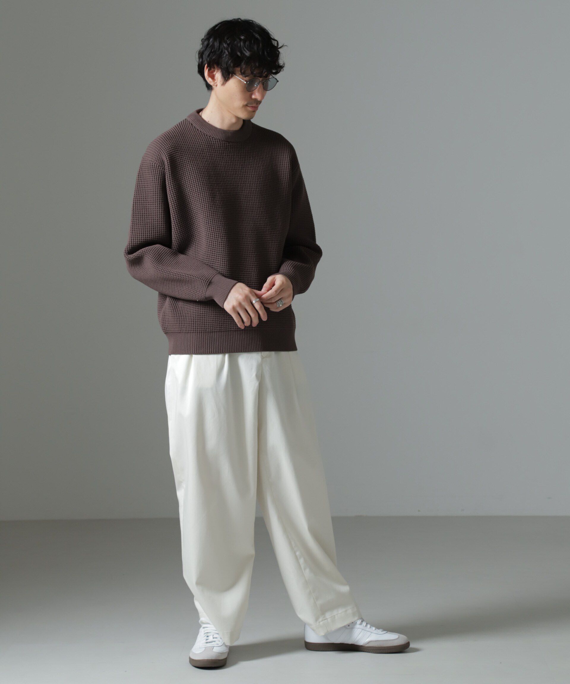 nano･universe「スポンディッシュ クルーネック」|ニット・セーター|