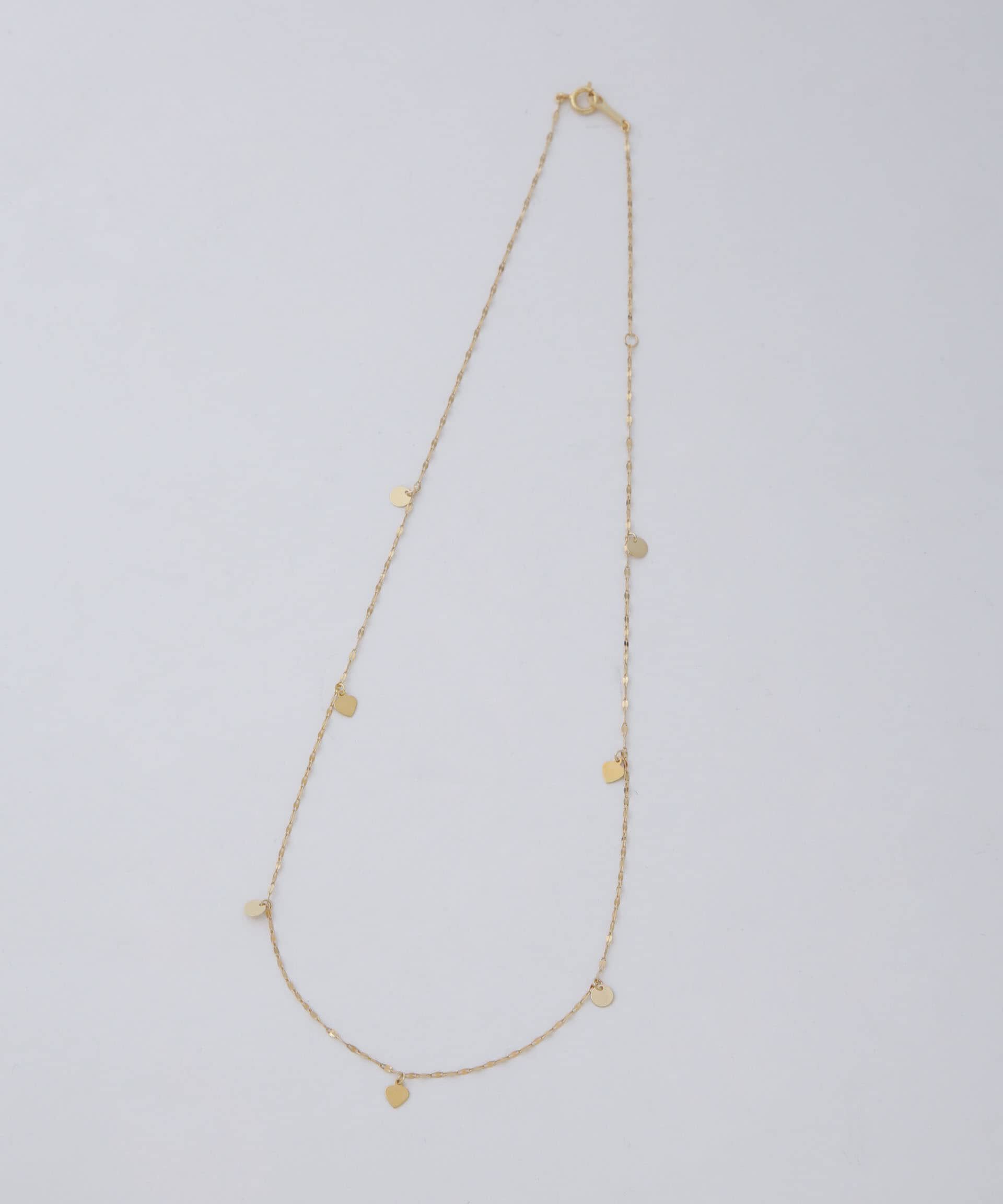 NANO universe「ハートパーツプレートチェーンネックレス」|ネックレス|