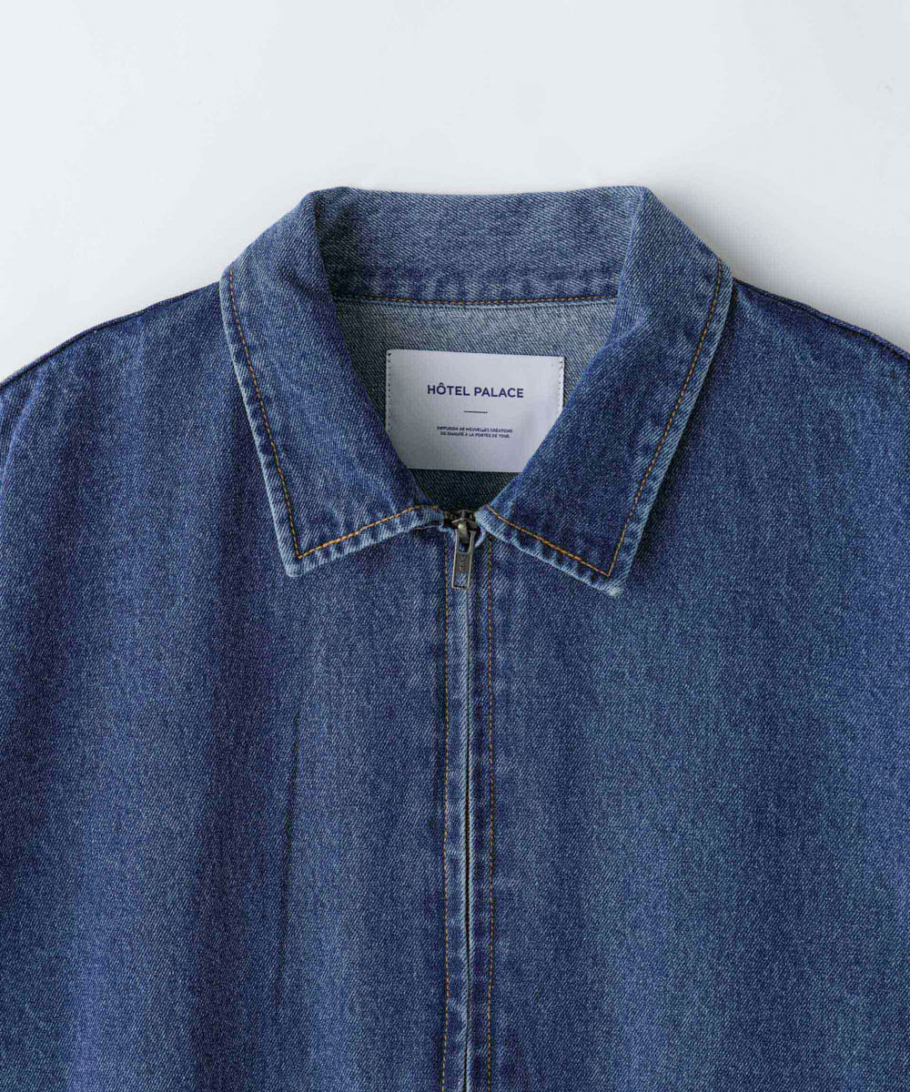 nano･universe「「HOTEL PALACE」オテルパラス 11.5ozバイオブリーチデニムブルゾン」|ブルゾン・スタジャン|